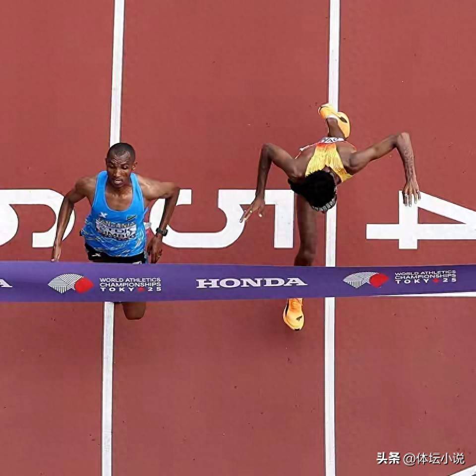 冲刺瞬间惊心动魄，选手触碰终点线的简单介绍
